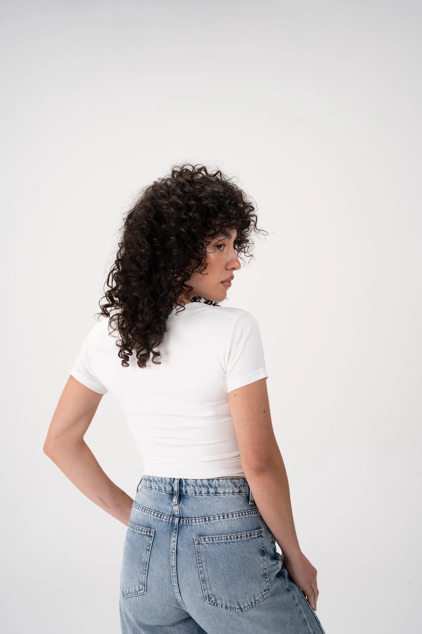 WIDE NECK SHORT SLEEVE - White