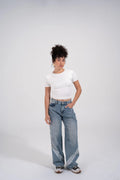 ROUND NECK SHORT SLEEVE - White