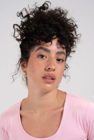 HOOP RING PEARL DROP EARRING