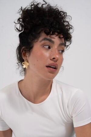 GOLDEN FLOWER EARRING